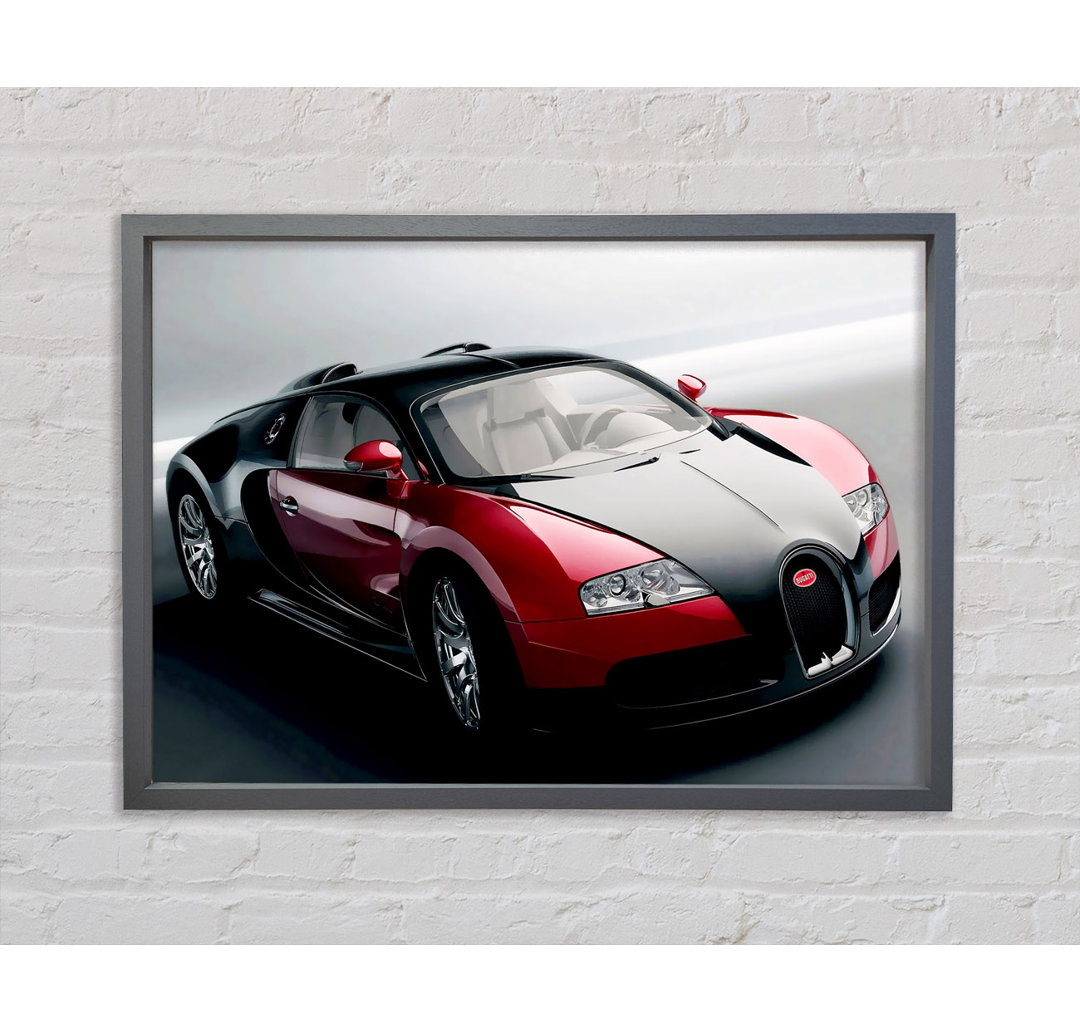 Bugatti Veyron Ready For The Drive - Einzelbildrahmen Kunstdrucke auf Leinwand