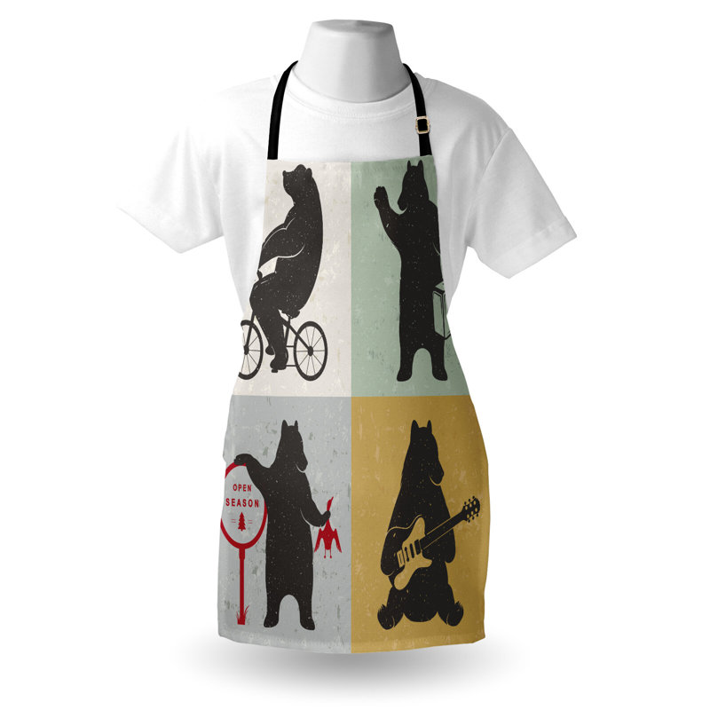No Pattern Bib Apron