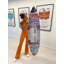Graffiti Galaxy Surfboard by Katy Hirschfeld - Decorative Surfboard Wall Art Print on Acrylic