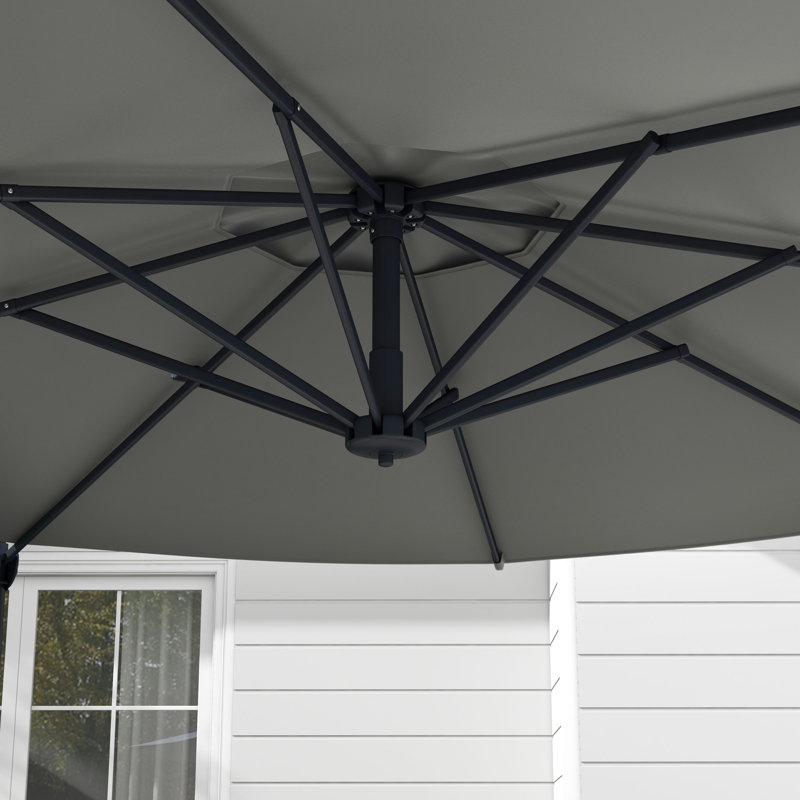 Selimir 115.7'' Cantilever Umbrella, Gray