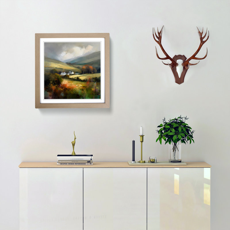 Wales Impressionism No.2 - Framed Print, Oak
