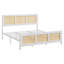 Structure de lit en rotin avec tête de lit, structure de lit plateforme Boho Cane avec lattes métalliques solides, sans bruit-2119789513-2133971327