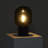 Bruce LED Table Lamp with Cement Base and Textured Glass Dome
