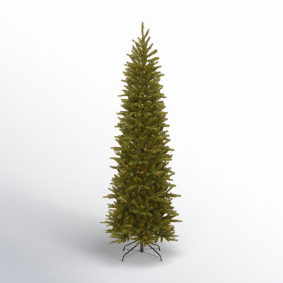 Pre-Lit Fir Pencil Slim Christmas Tree