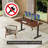 Hand Crank Standing Desk with 55" Tabletop - Black Base-884528178-884528182