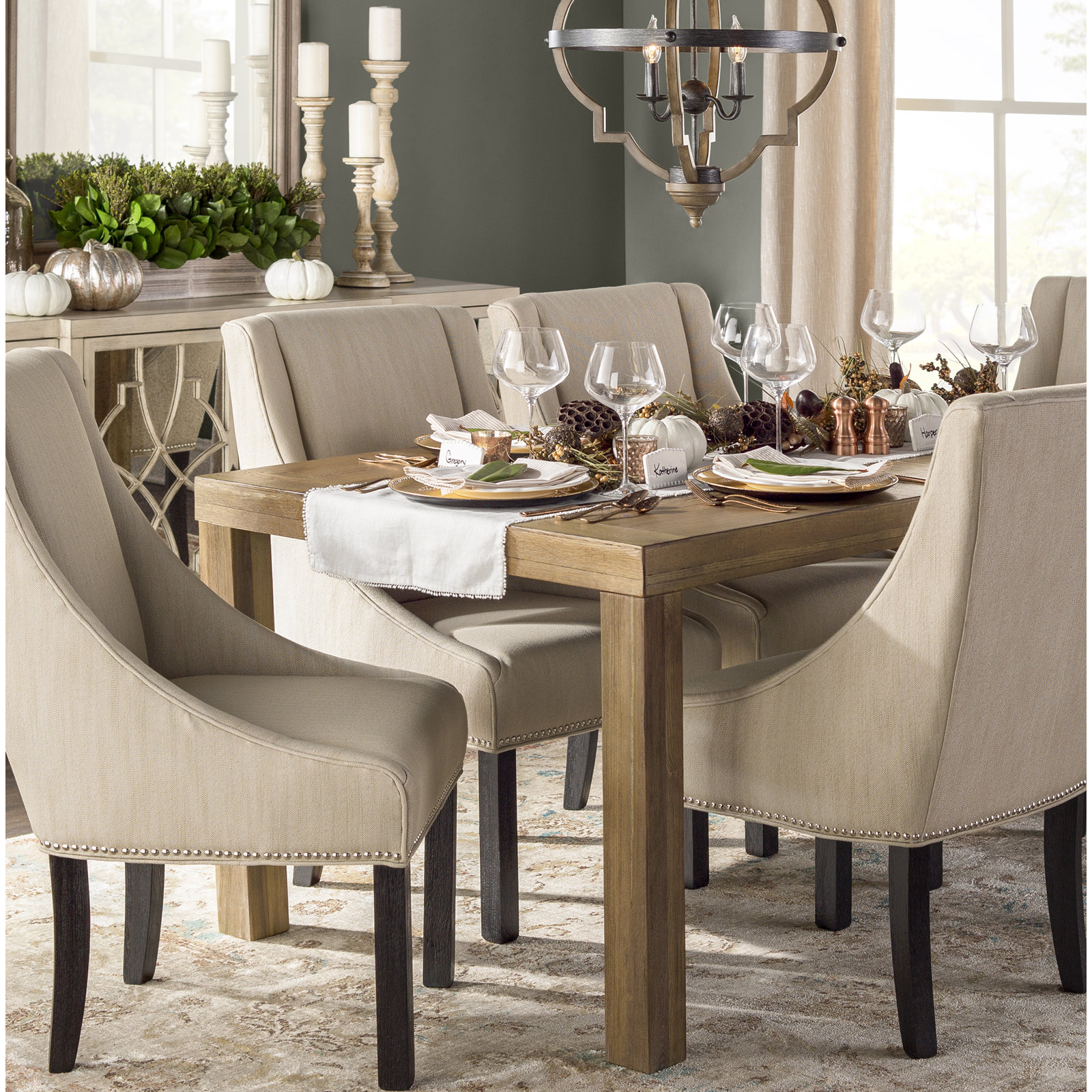 Trezza Table Runnner, Ivory