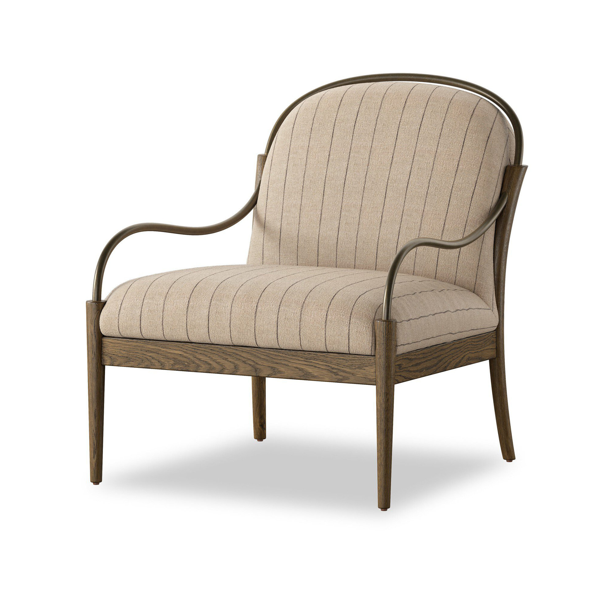 Demi Chair, Lavon Flint Linen Blend