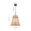 Luminaire suspendu conique en rotin 3 lumières