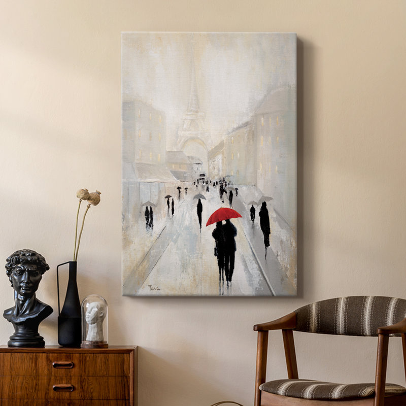 Misty in Paris -Custom Wrapped Gallery Cavas, 48" H x 32" W