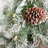 Lightly Flocked Snowbell Pine Garland 9ft Pre-Lit