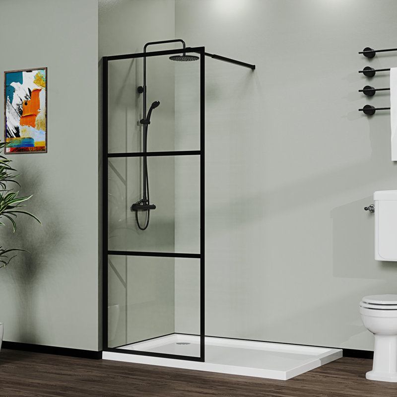 Porte de douche avec porte de douche et porte à 3 panneaux