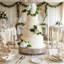 3 pièces de fleurs de gâteau de mariage pour gâteau