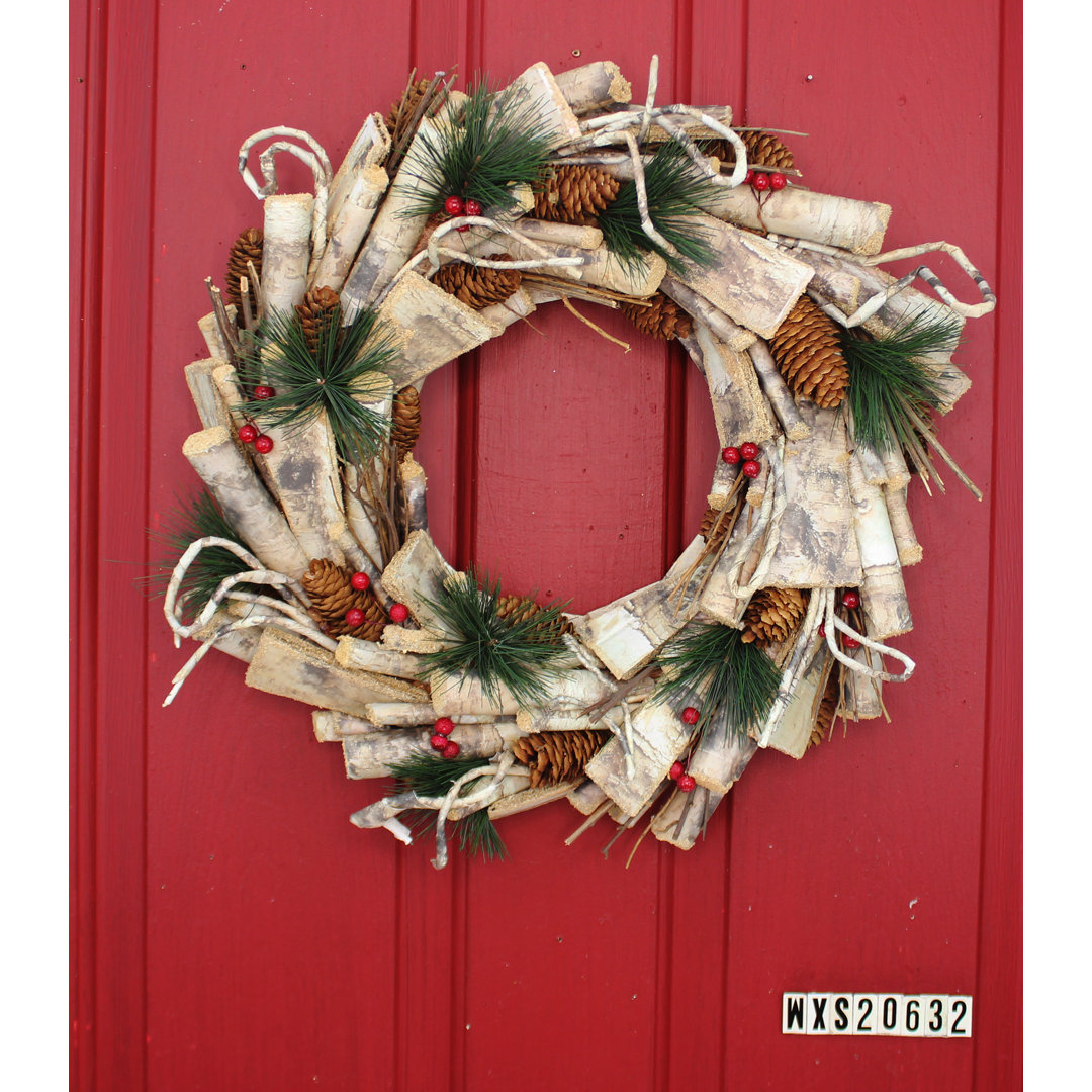 Handcrafted Faux Mixed Assortment Foam 24'' Wreath Primrue