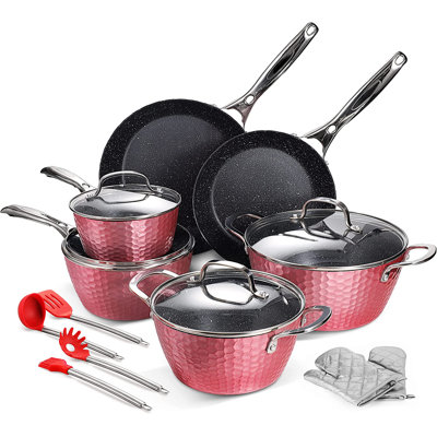 16 - Piece Non-Stick Aluminum Cookware Set