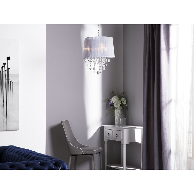 Darian 3 - Light Drum Chandelier, Grey