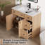 Jadaya 36 Inch Single Sink Bathroom Vanity Set With Resin Sink Top, Assembly Required-1522765458