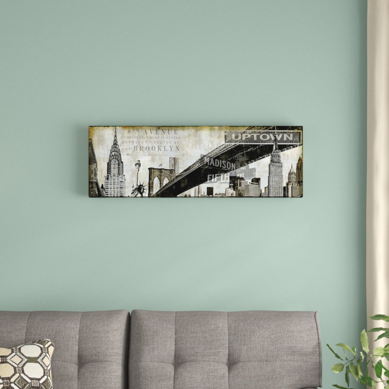 « ny perspectives », impression sur toile, H 16 po x l 48 po x P 1,5 po