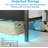 Bed Frame with Charging Station, LED Light Metal Bed Frame with Wooden Headboard, No Box Spring Required, No Noise, Easy Assembly-323463830-323463831
