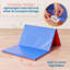 Tapis de repos pliable ECR4Kids Premium, 3 sections, bleu / rouge, paquet de 5-100156125-70878556