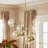 8 - Light Dimmable Glass Bubble Chandelier