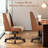 Mellins Swivel Chenille Upholstered Task Chair-886834297