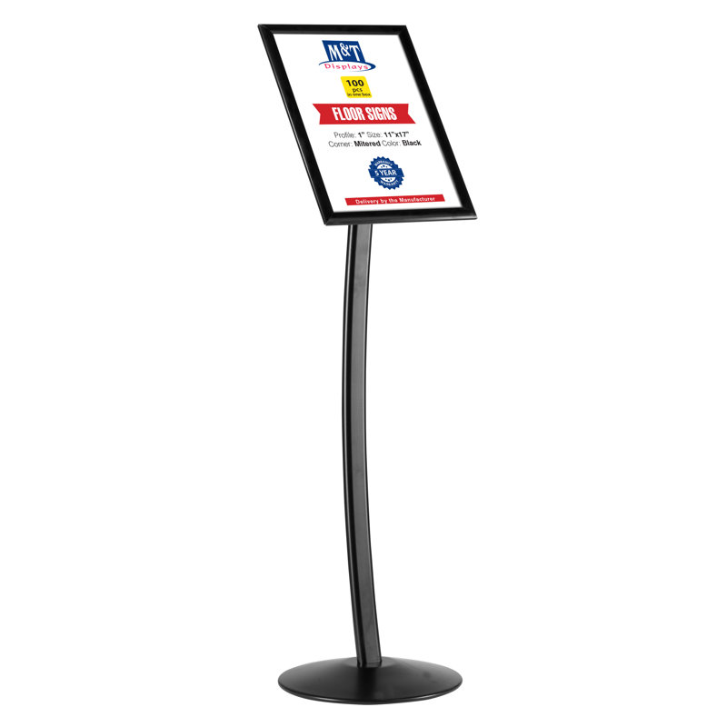 Porte-menu à piédestal