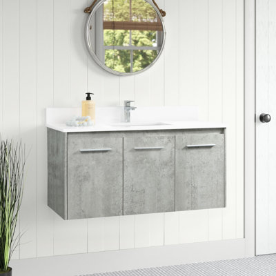 Ensemble de meuble-lavabo mural simple 40 "Penn