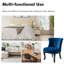 Chaise d'appoint à oreilles rembourrée en velours Grenier-1673326509