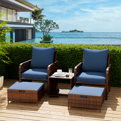 2 - Person Patio Seating Group With Cushions