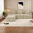 Modern Taupe Sofas, Pineapple Fabric, Versatile Living Space