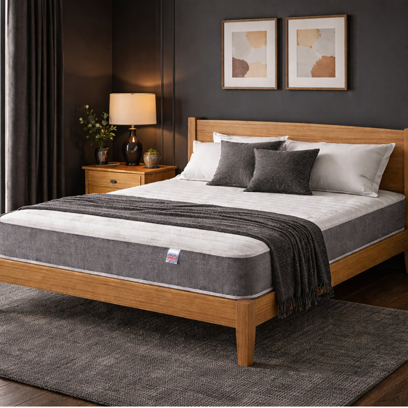 3000 Pocket Luxury Medium Twin Suspension Hybrid Mattress with Memory Foam and Micro Springs, Small Double (4')
