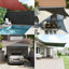 Dakota Fields 400cm W x 4cm D Plastic Cover Retractable Freestanding Awning-1046007346