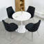 Ensemble de 4 chaises de salle à manger en velours-114326110-114326108