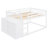 Low Bunk Bed with Storage Drawers and Shelves-738398862-738398856