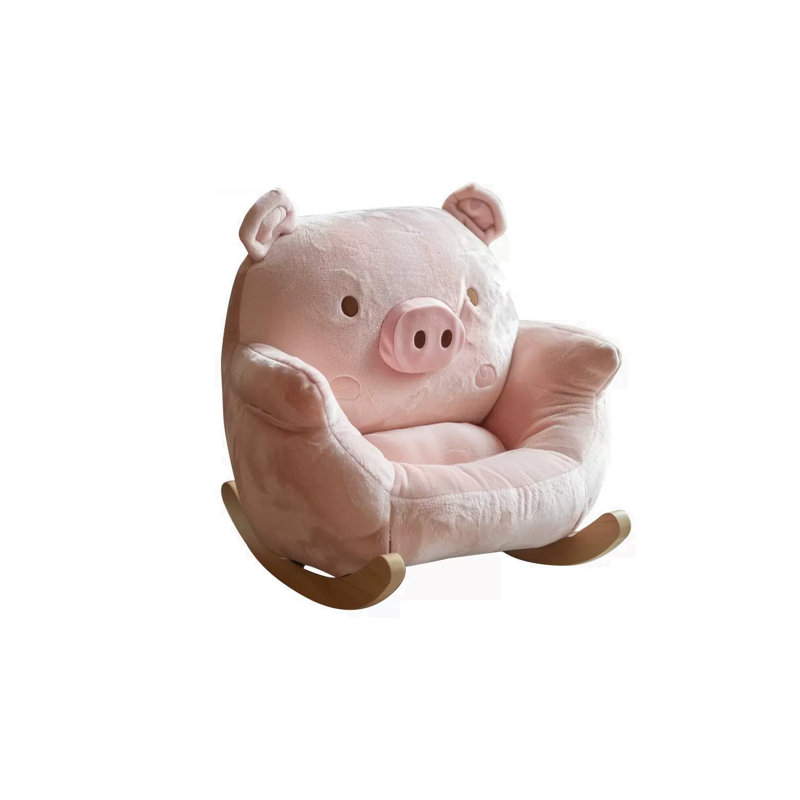 Chaise berçante en métal Cute Piggy