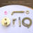 Contemporary 7.28" Wall Mounted Bathroom Tub Faucet in Brushed Gold, Lead-Free Solid Brass with Hand Shower-61751280