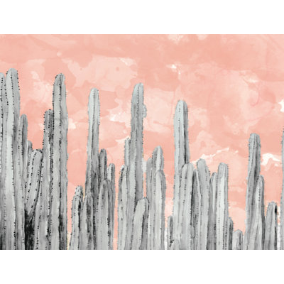 Lotsa Cacti Pink - Painting Print
