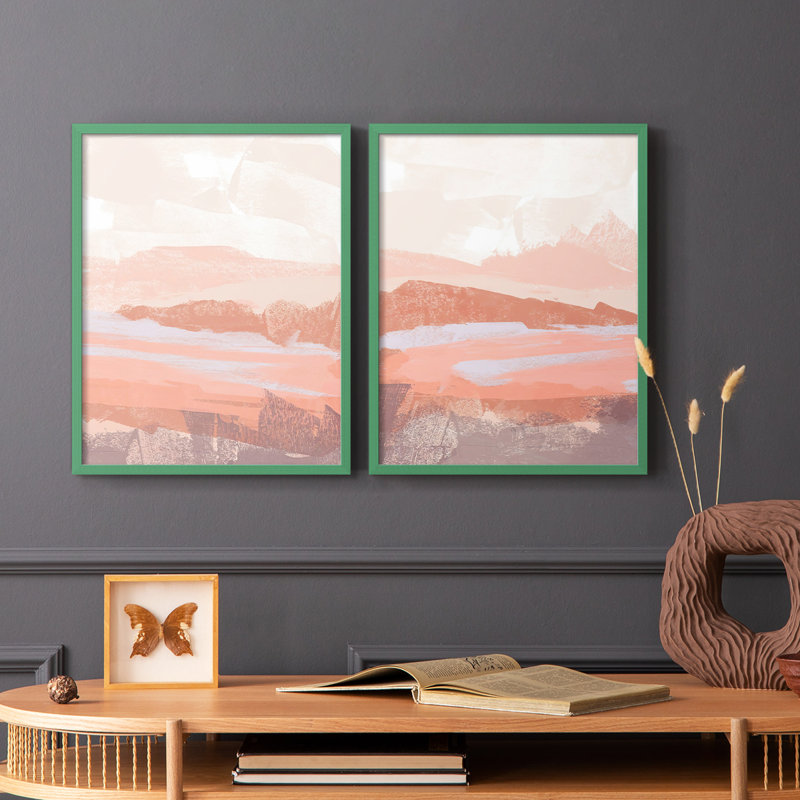 «Dusty Desert I», reproduction encadrée de qualité supérieure - prête à être accrochée - aucun clou requis - aucun clou requis