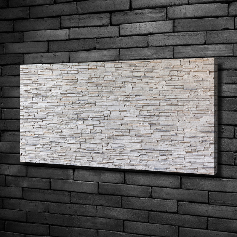 A Stone Wall - No Frame Print on Canvas