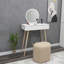 Kristina 72cm Dressing Table with Round Mirror and Drawer-598783611