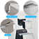 Cascade Bliss Modern Luxury Rectangle 3-Function Shower Faucet Set Pressure Balanced Shower System, Valve Trim Kit, 22-Inch Rainfall & Waterfall Shower Head, Handheld Shower