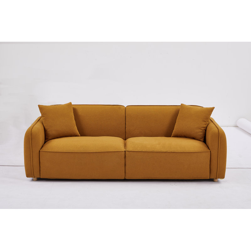 Canapé rembourré 90,6 po Southville, Jaune