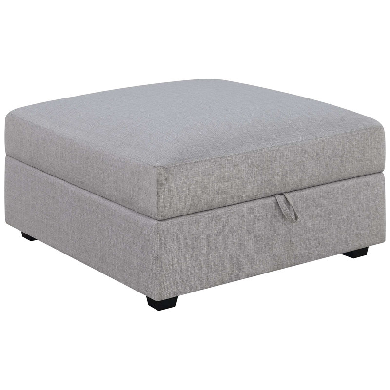 Square Upholstered Storage Ottoman