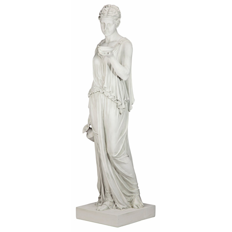Statue la déesse de la jeunesse Hebe, H 62,5 po x l 20 po x P 15 po