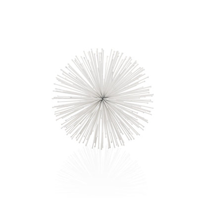 8" Black Metal Spiky Sphere