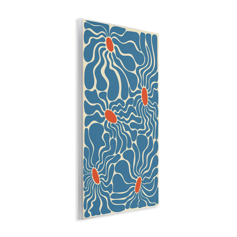«Groovy Fluid Flowers» par Carrie Cantwell, H 15 po x l 10 po