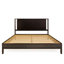 Lit plateforme en bois massif avec tête de lit rustique Ethan-521064909-507602043