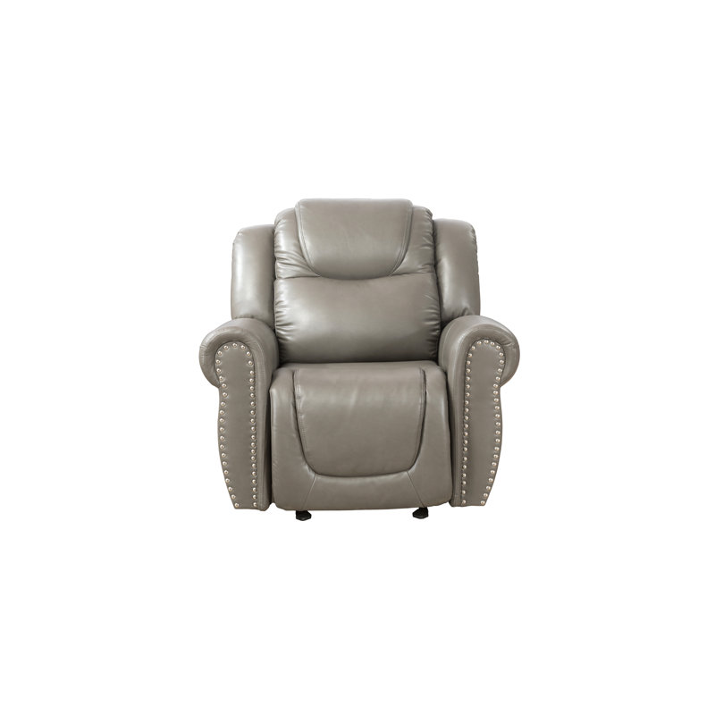 Mocha Faux Leather Recliner