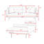 Canapé futon moderne rembourré-1019150487