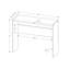 Table d'appoint, console, vestibule, étroit, canapé, stratifié gris, verre trempé transparent